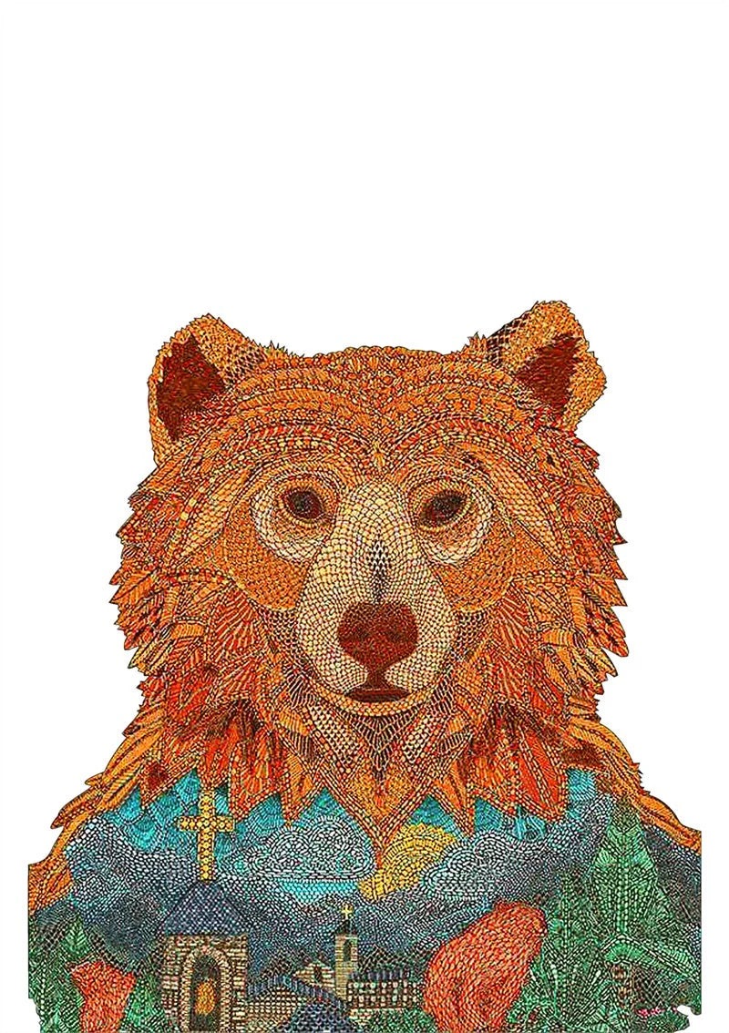 Colourful animal-shaped wooden jigsaw puzzles for children