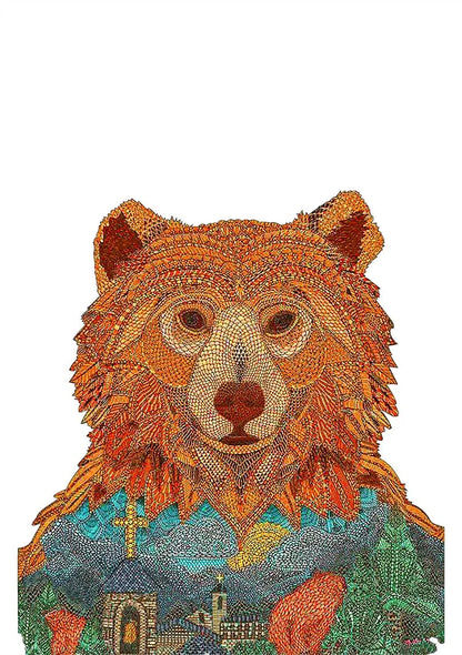Colourful animal-shaped wooden jigsaw puzzles for children