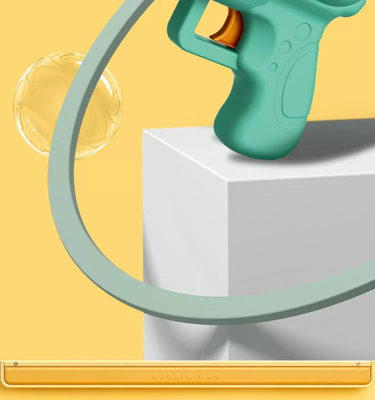 Luminous Bubble Gun Gatling Electric Toy for Children - Green, Yellow, Blue