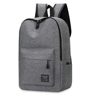 Large black Oxford cloth sports backpack with curved shoulder straps and USB charging port.