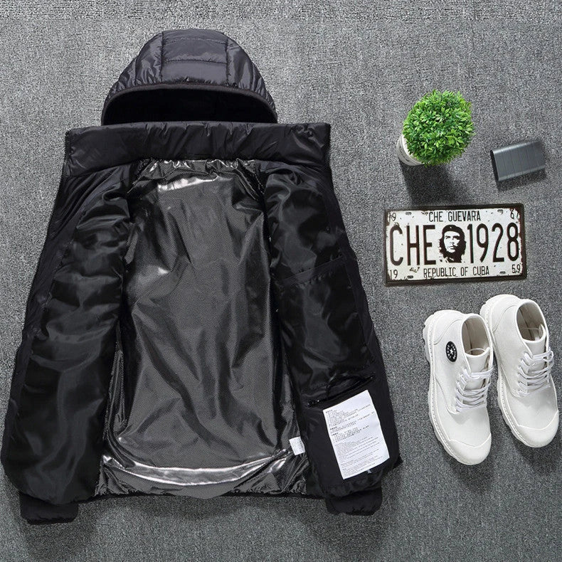 Cozy and stylish electric heated winter jacket with USB charging and adjustable temperature settings