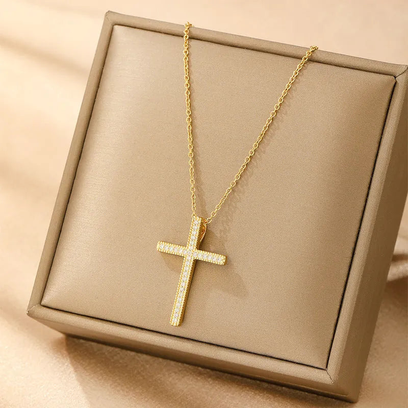 Women's copper necklace with choice of heart, butterfly, cross, or round diamond pendant on electroplated chain