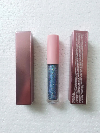 15 Colour Laser Lip Lacquer tubes showing waterproof formula with laser powder technology
