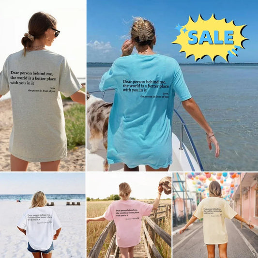 Stylish women's graphic t-shirt with trendy slogan, featuring a vibrant print design and comfortable short sleeve silhouette.