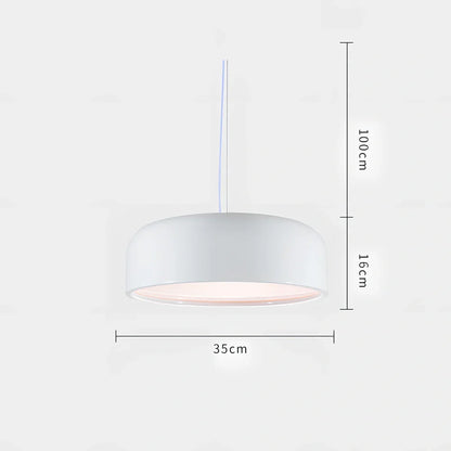 Scandinavian 35cm linear glass chandelier in black aluminium with warm light over dining table