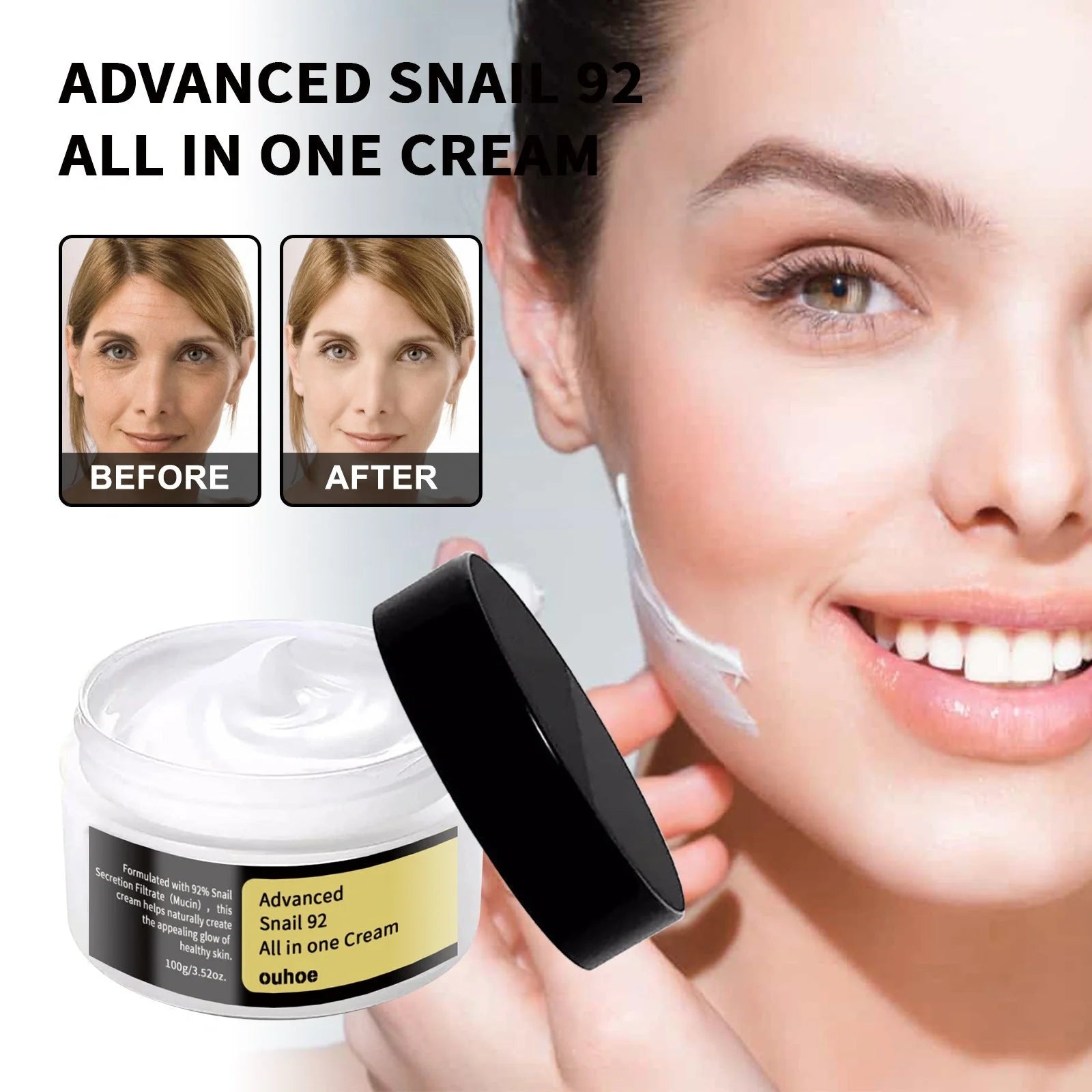 Premium Snail Cream for anti-aging and wrinkle reduction