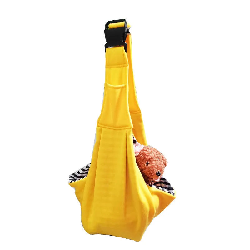 Cat messenger bag in folded and unfolded positions showing large capacity interior and breathable fabric construction