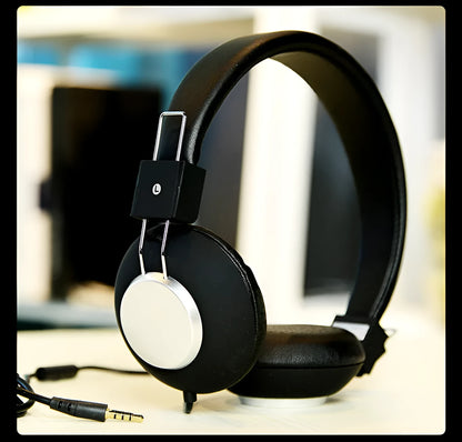 Wired over-ear sports headphones with a microphone, shown in multiple colour options on a white background.