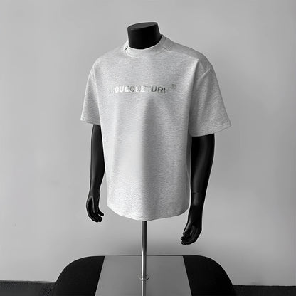 Men's pure cotton short sleeve summer shirt in loose fit pullover style
