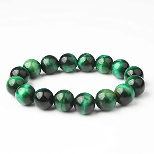 Handcrafted natural stone alloy bracelet showing tiger eye and agate components in 6cm size