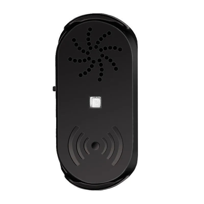 Black ABS car door open reminder alarm with infrared sensor and USB connection