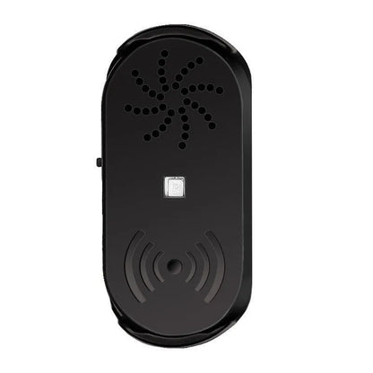 Black ABS car door open reminder alarm with infrared sensor and USB connection