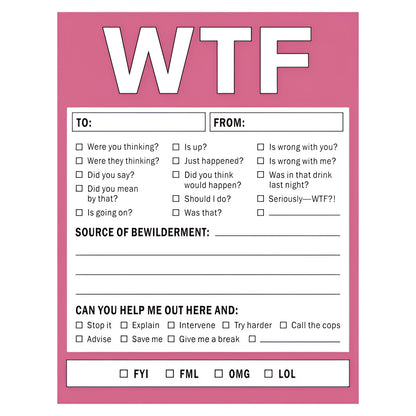 Colour-printed paper card with playful musical notes design, 13 by 10 centimetres.