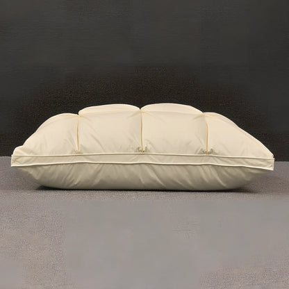 White goose down pillow with pure cotton cover in rectangular 48x74cm size