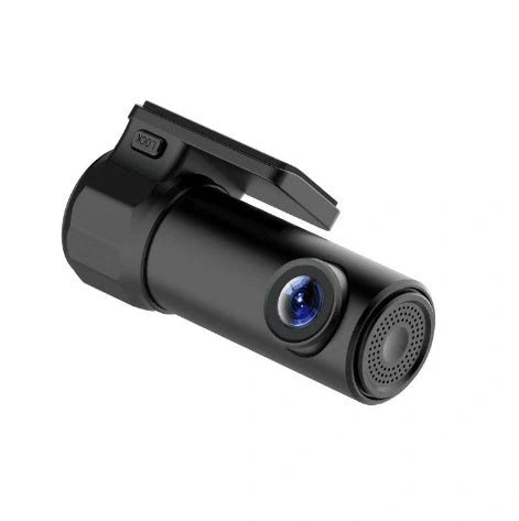 Mini WIFI Car DVR Camera in black with compact design for vehicle safety monitoring