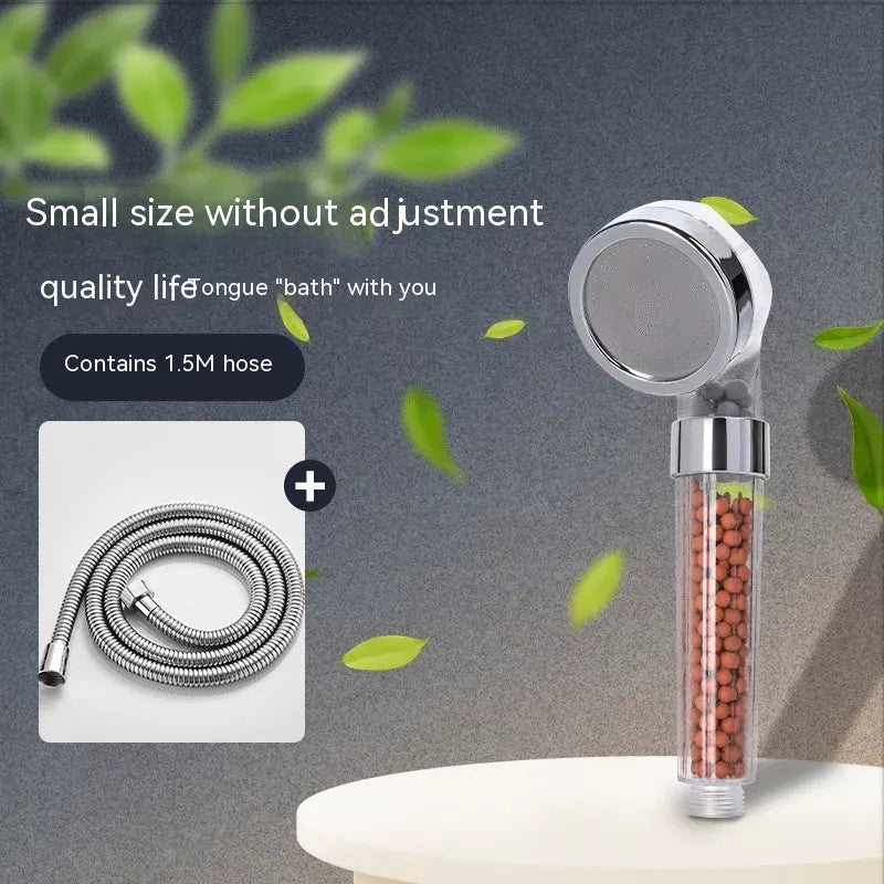 Three-speed Anion Supercharged Filtering Shower Head Nozzle with adjustable water flow settings