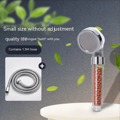 Three-speed Anion Supercharged Filtering Shower Head Nozzle with adjustable water flow settings