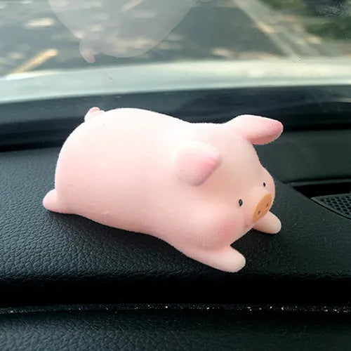 Cartoon pig resin car accessory for dashboard decoration in one of 8 available styles