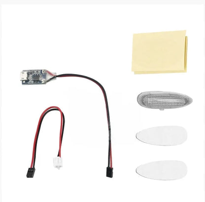 RC model aircraft multi-colour LED warning light system with PCB construction and aviation alarm functions