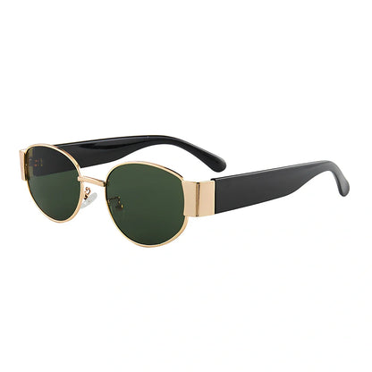 Small round sunglasses with UV400 protection, AC lenses, available in six colour combinations