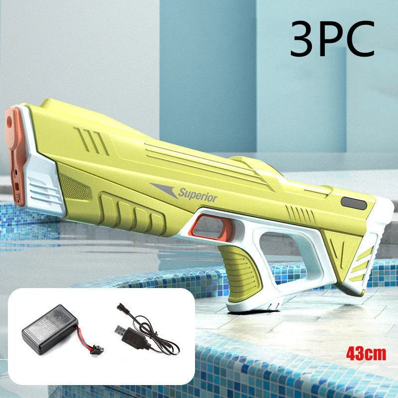 Rechargeable Automatic Water Blaster - Powerful motorized water gun for epic summer water fights and outdoor adventures