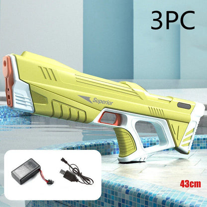Rechargeable Automatic Water Blaster - Powerful motorized water gun for epic summer water fights and outdoor adventures