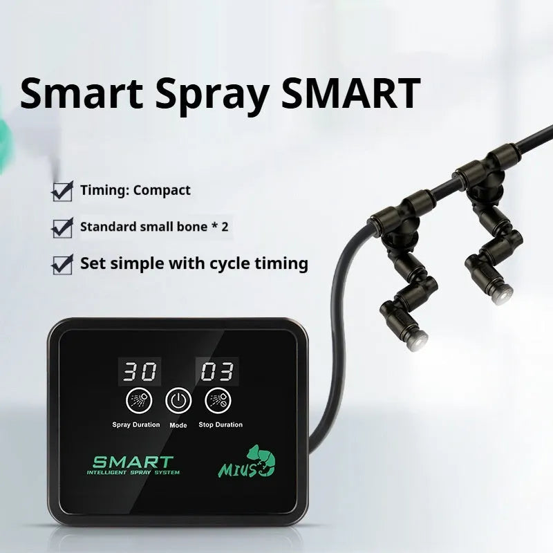 Rain Forest cylinder timing spray system for simulated rainfall humidification, 0.7KG, intelligent spray unit