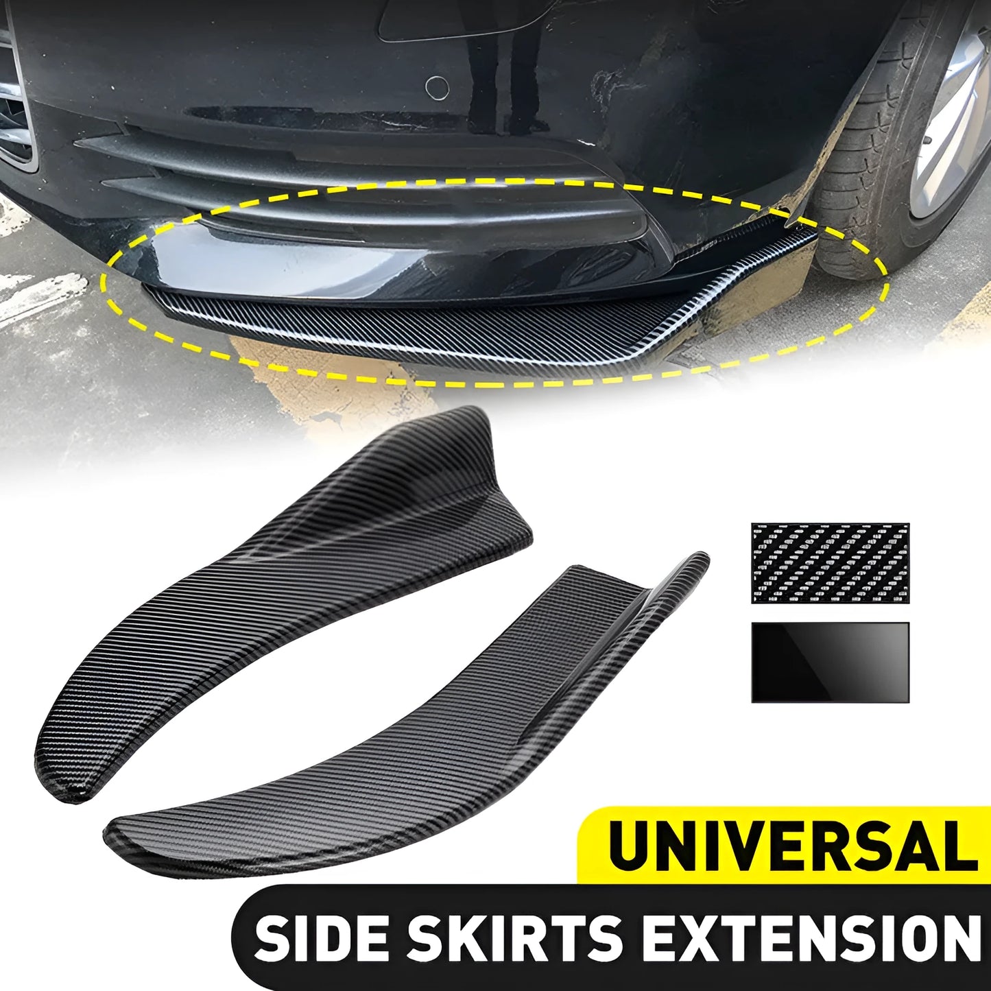 Carbon fibre finish car deflector light for General Motors vehicles, 440mm in size.