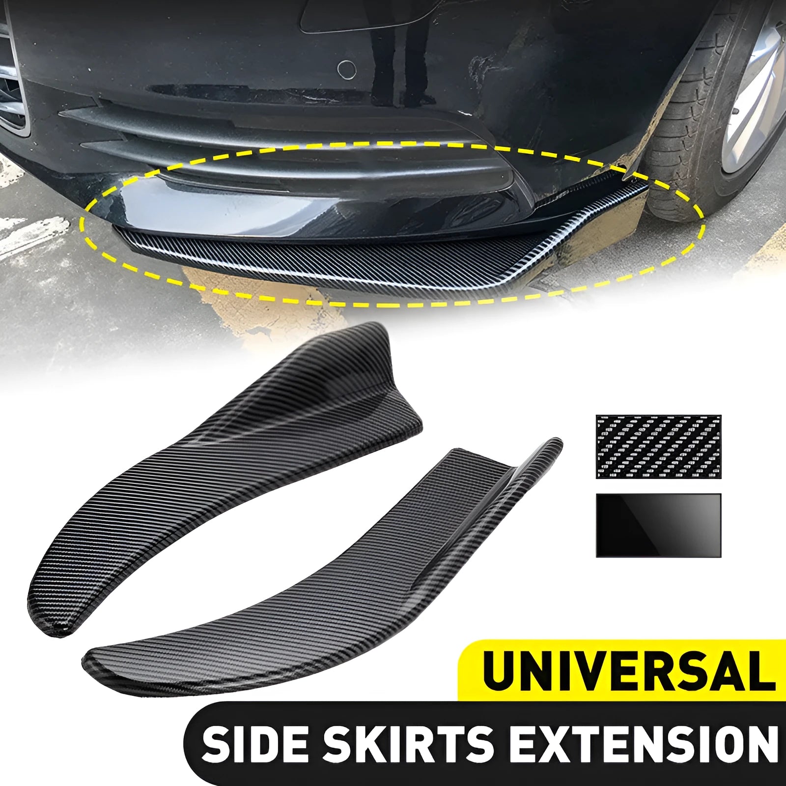 Carbon fibre finish car deflector light for General Motors vehicles, 440mm in size.