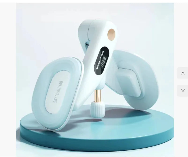 Pelvic floor muscle trainer with electronic counter in grey colour