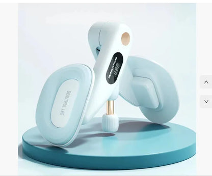 Pelvic floor muscle trainer with electronic counter in grey colour