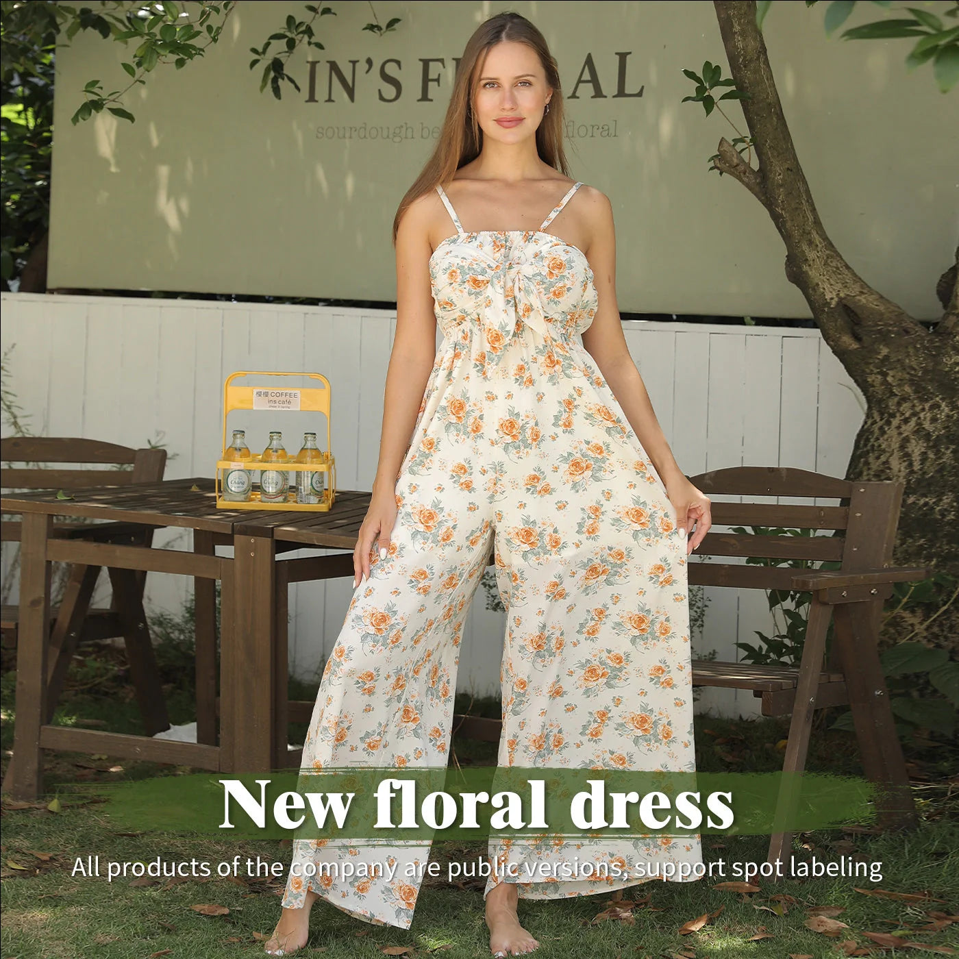 Elegant printed dresses in white colour, featuring various floral and geometric patterns, suitable for British women's fashion