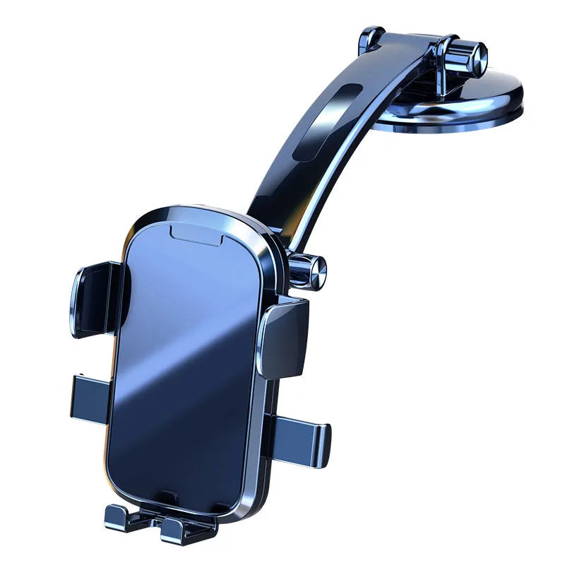 Gravity dashboard car mount with dual suction cups and ABS body, for 4.7-7.5 inch phones, Mirror Gravity Clip