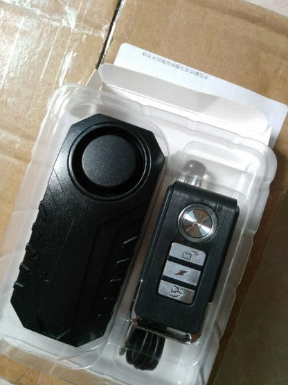 Electric vehicle remote alarm with black PC case and installation accessories
