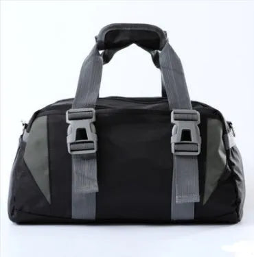 Nylon yoga gym bag with shoulder strap shown in available colours and sizes