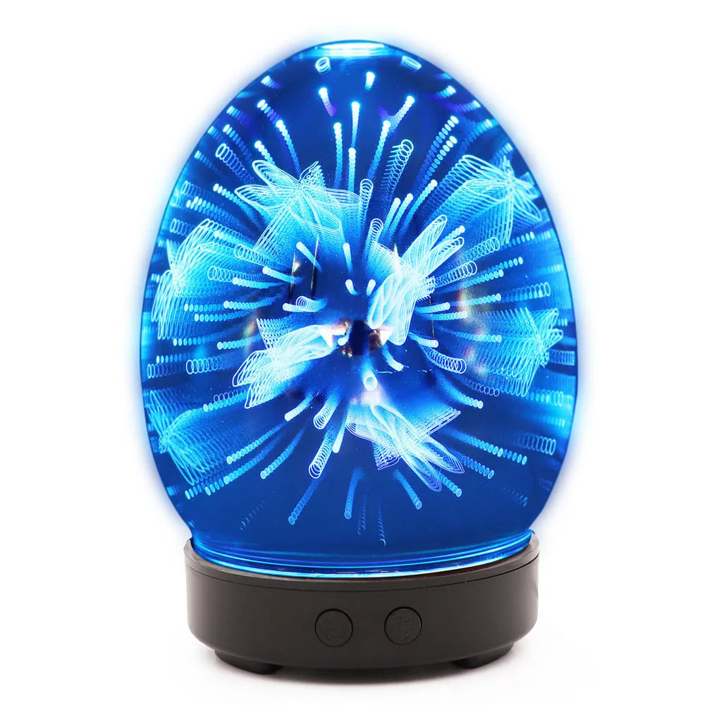 Ultrasonic tabletop air humidifier with touch control panel and water tank