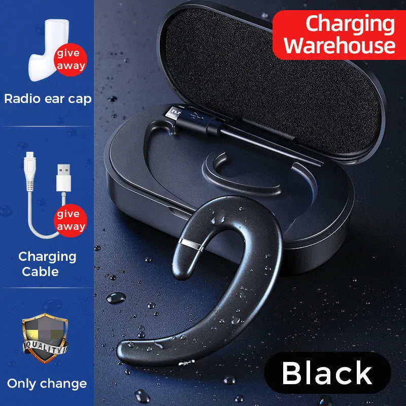 Bluetooth 5.0 headset in black, red or white with 72-hour call and music time and 1500mAh battery.