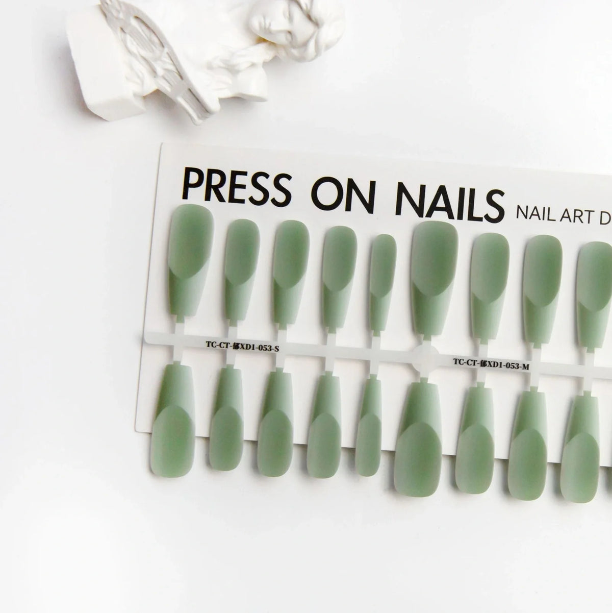 40 ultra-thin nail stickers with retro Chinese designs in frosted and glossy finishes for French manicures