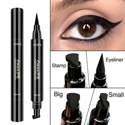 Double-headed wing seal eyeliner for flawless winged looks, quick-drying and smudge-proof.
