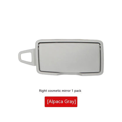 Mercedes-Benz GLE sun visor cosmetic mirror cover in black ABS+PC material showing front view.