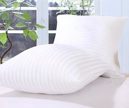 Five-star hotel pillow in 50x50cm size with cotton cover and supportive polyester fibre filling for better sleep alignment