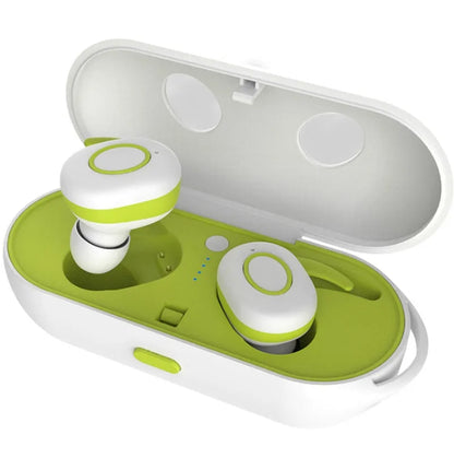 CSR Bluetooth wireless headset with noise reduction in black, green, red and white colours