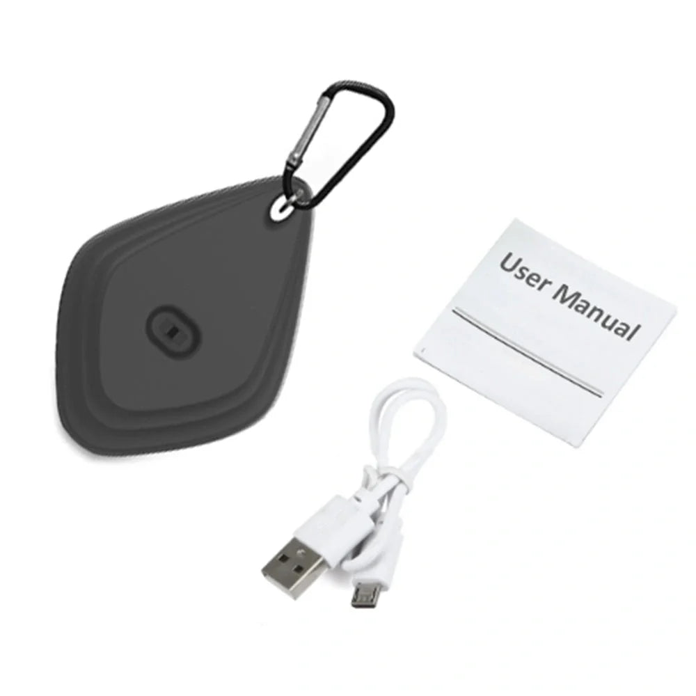 USB Rechargeable Ultrasonic Mosquito Repeller with hook for outdoor hanging