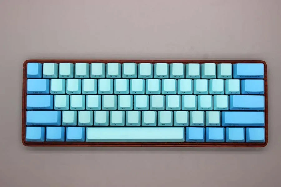 Poker keycap set for 60% mechanical keyboard with wired PS/2 black interface and five colour options