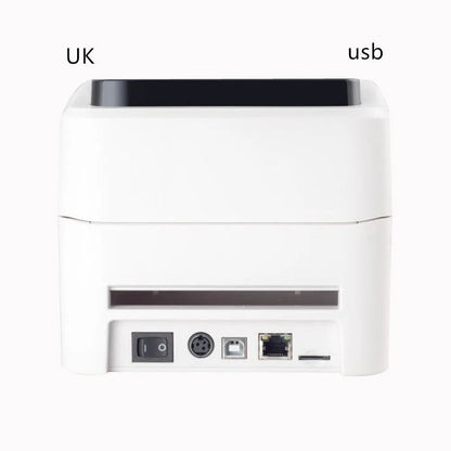 USB thermal barcode printer, 25.4-118mm print size, compact 215x178x155mm body, for retail and clothing labels