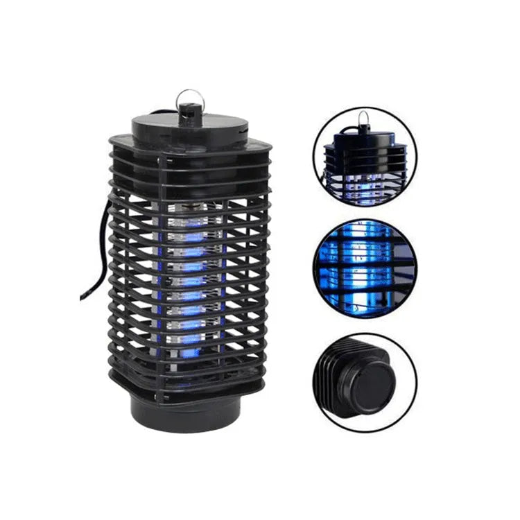 Black King Kong hanging electric mosquito killer lamp for indoor pest control.