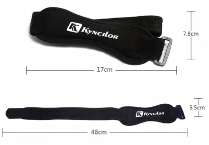 Tibia breathable knee strap in multiple colours with adjustable fastening for sports support