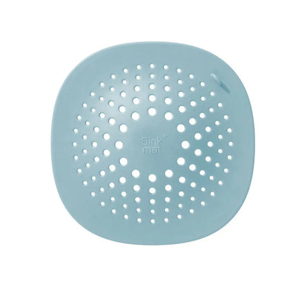 Square TPR rubber sink drain stopper measuring 145mm in dark grey, orange, white, green, and blue colour options