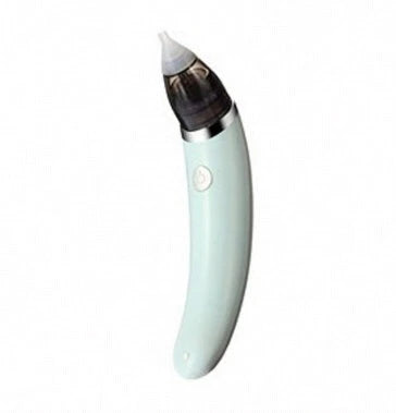 An electric nasal aspirator with adjustable suction levels, soft silicone tip, and BPA-free materials for effectively and comfortably clearing baby's congestion