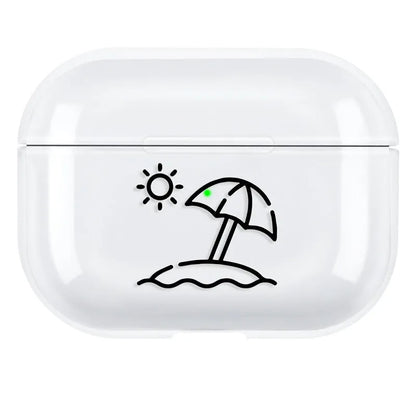 AirPods Pro 3 protective shell back cover case in solid colour options A through I